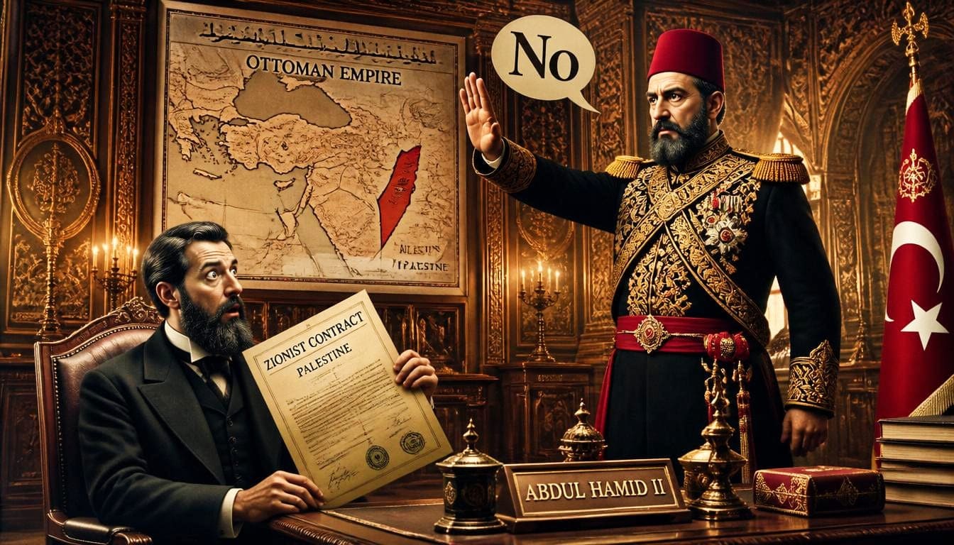 سلطان عبدالحمیدکافلسطین انکار: 150 ملین کی پیشکش