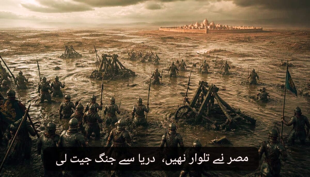 صلیبی جنگیں :مصر نے تلوار نہیں، دریا سے جنگ جیت لی
