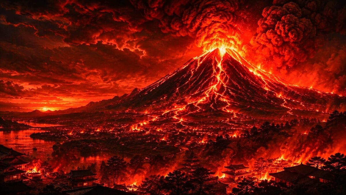 آوکیگاہارا Jōgan eruption
